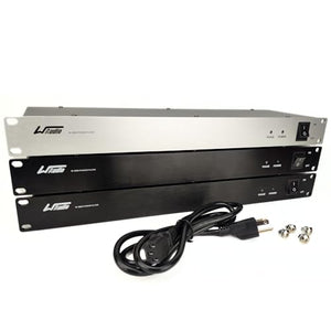 WAudio 1U Rackmount Power Conditioner - AC Noise Power Filter, Mains Purifier with Surge Protection (Black)