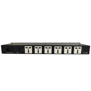 WAudio Rackmount 1U Line Conditioner - AC Noise Power Filter, Surge Protection with Phase Detect