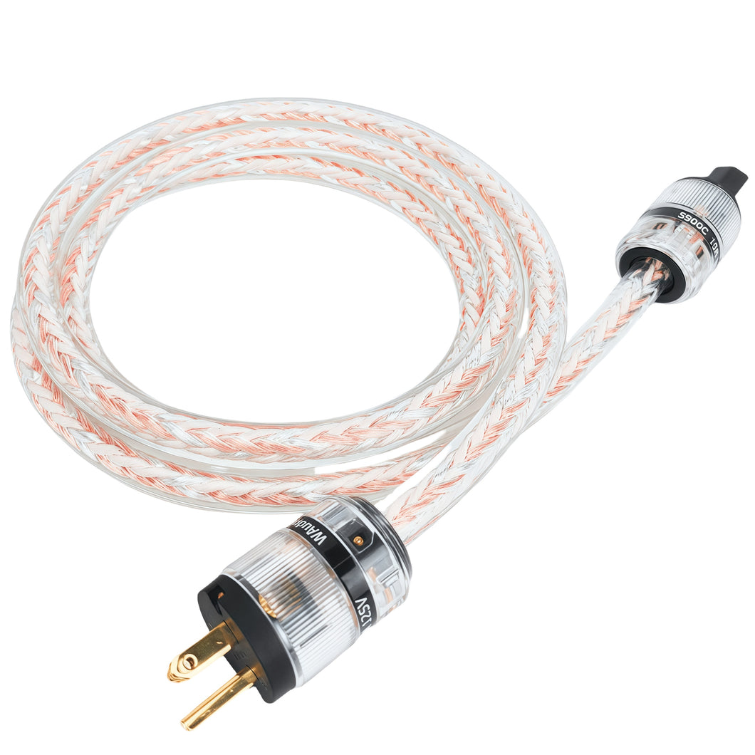 WAudio Audiophile AC Power Cable for HiFi Systems (3.3FT~10FT)