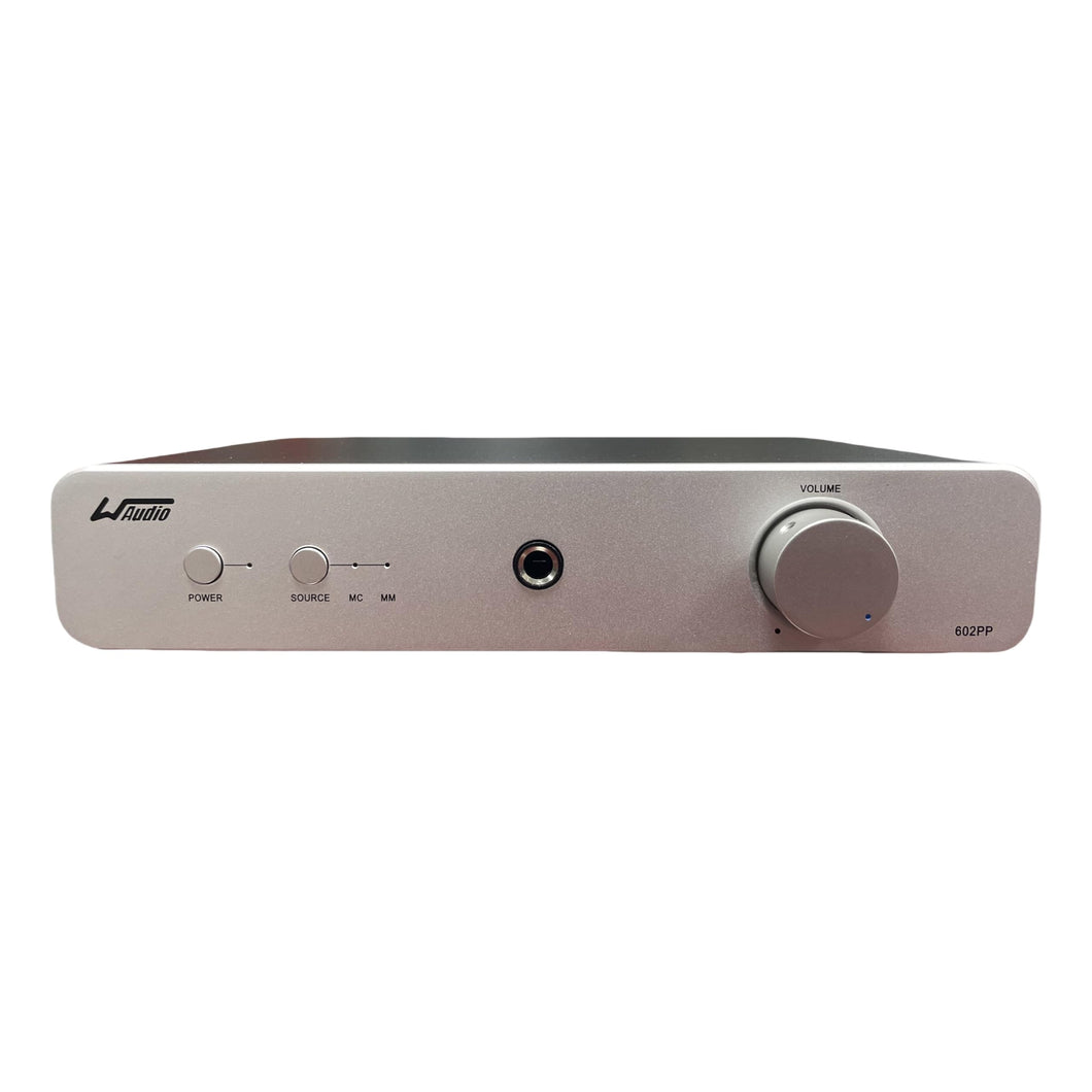 WAudio High Fidelity Phono Preamplifier for MM/MC Turntables (Silver)