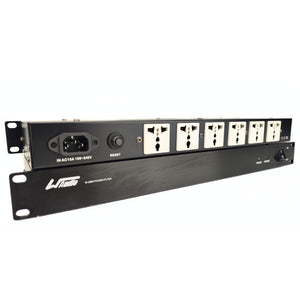 WAudio Rackmount 1U Line Conditioner - AC Noise Power Filter, Surge Protection with Phase Detect