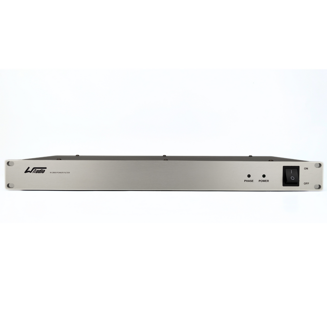 WAudio 1U Rackmount Power Conditioner - AC Noise Power Filter, Mains Purifier with Surge Protection (Black)