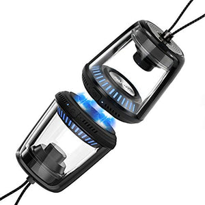 Portable Wireless Bluetooth Speakers - JUSTNEED Mini Outdoor Speakers Kit with 10W True Wireless Stereo Sound IPX5 Waterproof for Home Party Travel Camping Hiking Beach, 2 Pack Black