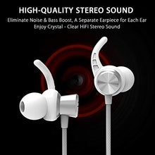Load image into Gallery viewer, Wireless Headphones, JUSTNEED Bluetooth 5.0 Earphones, Sweatproof IPX7 Sport Earbuds w/Mic and Noise Isolating, in Ear Headphones for Running Workout, 10 Hours Playtime