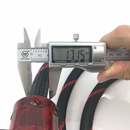 WAudio 10AWG audiofiele stroomkabel, EU-standaard hifi-stroomkabel met veiligheidsstekker en IEC-stekker (3 m WAudio 10AWG audiofiele stroomkabel, EU-standaard hifi-stroomkabel met veiligheidsstekker en IEC-stekker (3 m