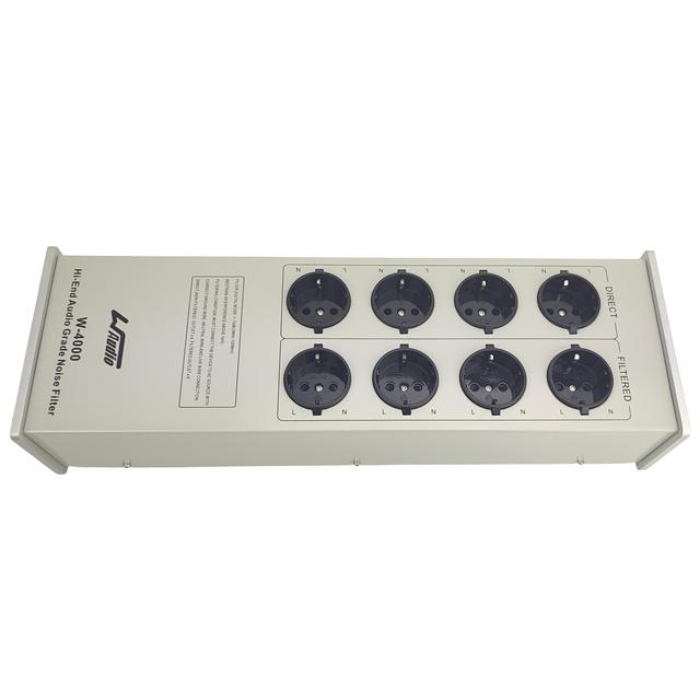 WAudio AC Power Conditioner W-4000, Audio Video Noise Filter Power Purifier Surge Protector with European Standard Sockets